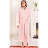 ADR Women's Zip Up Robe Fleece Soft Warm Plush Oversized Zipper Bathrobe - 2 of 4