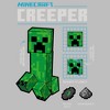 Women's Minecraft Creeper Graph T-Shirt - 2 of 4