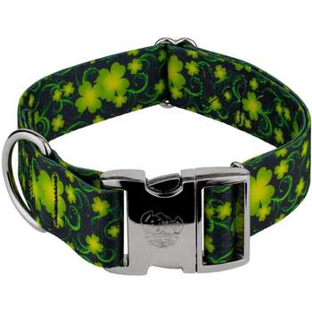 Country Brook Petz 1 1/2 Inch Premium Clovers in the Wind Dog Collar
