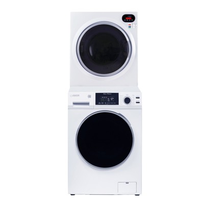 Equator ECONOMY STACKABLE 13 lbs EW 826 Washer + ED 848 Compact Vented Sensor Dryer 2.6cf 110V