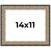 PosterPalooza | Photo Size Ornate Silver Picture Frame - UV Acrylic, Foam Board Backing, Hanging Hardware - 2 of 4