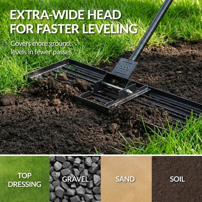 Best Choice Products Lawn Leveling Rake - Thumbnail 2