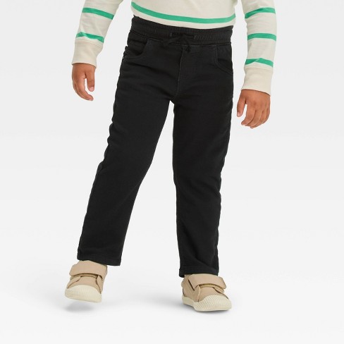 Toddler Boys Straight Leg Denim Pants Cat Jack Black Target
