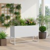 Spassway Indoor Outdoor Metal Planter Pot Planter Box Patio Garden Bed Black - 2 of 4