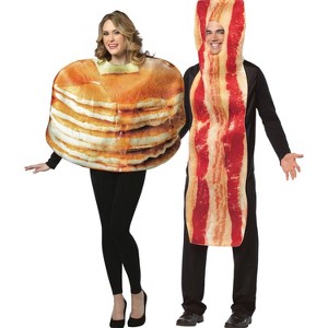 Imposta Costumes Adult Pancake and Bacon Slice Couples' Costume Bodysuits One Size - 1 of 1