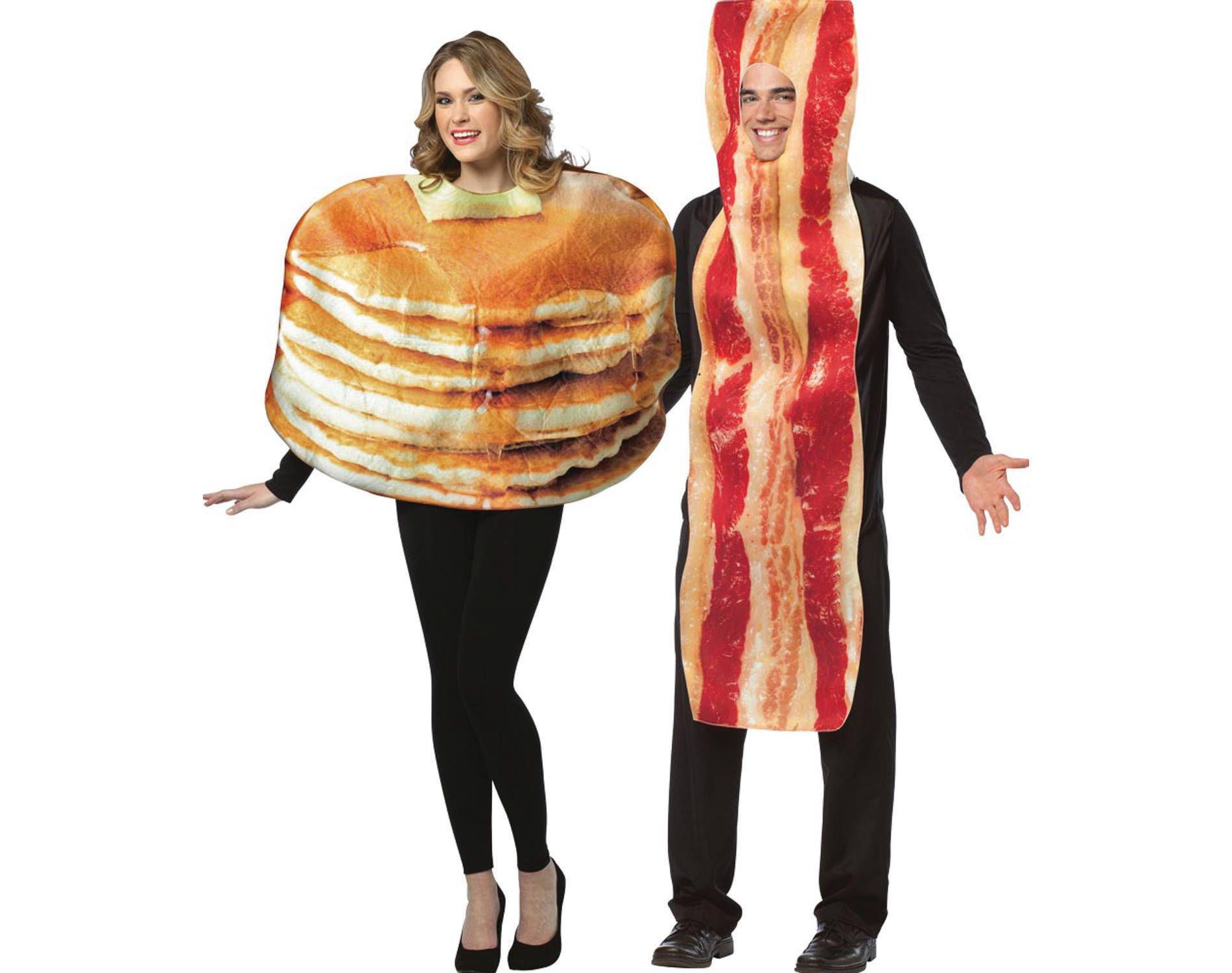 Imposta Costumes Adult Pancake and Bacon Slice Couples' Costume Bodysuits One Size