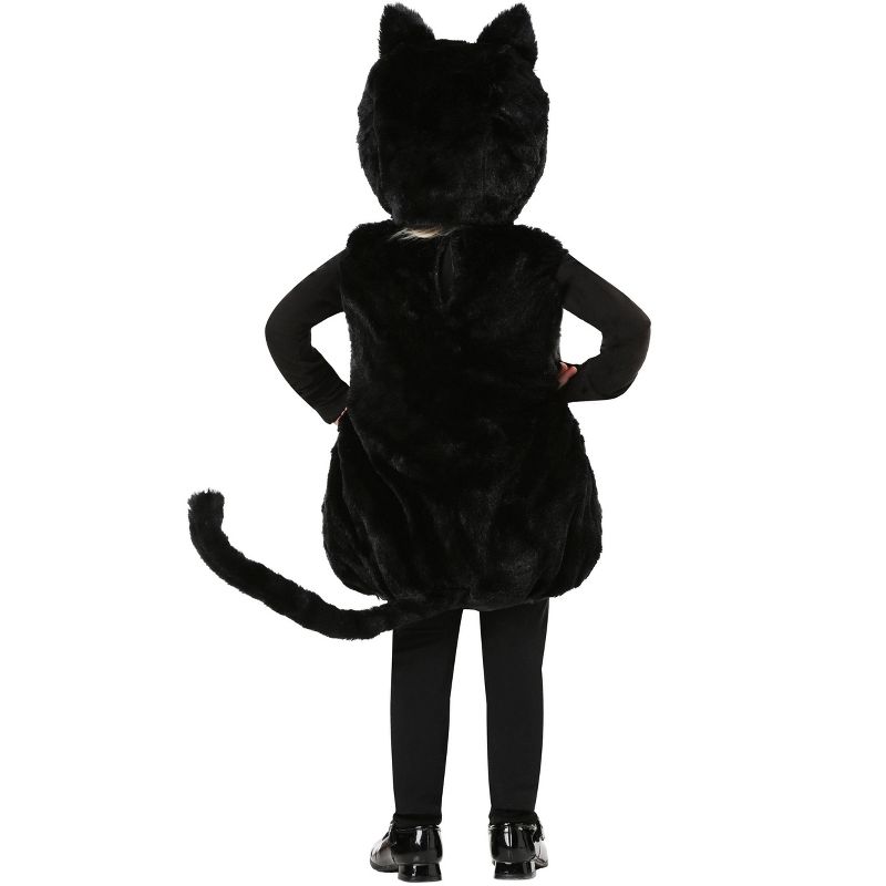 HalloweenCostumes.com Bubble Body Black Kitty Costume for a Toddler, 2 of 3