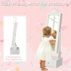 Kids Jewelry Cabinet with Full-Length Mirror, Freestand Mirror with Storage Drawers, Kids Vanity Dress Up Mirror with Jewelry Organizer, 46" Jewelry - 4 of 4