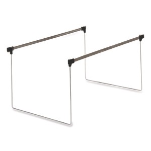Pendaflex Letter Size Adjustable Hanging File Folder Frame, 14" to 18" Long, Gray/Silver, 2/Box - 1 of 1