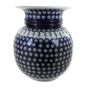 Blue Rose Polish Pottery 169 Zaklady Floor Vase - 1 of 1