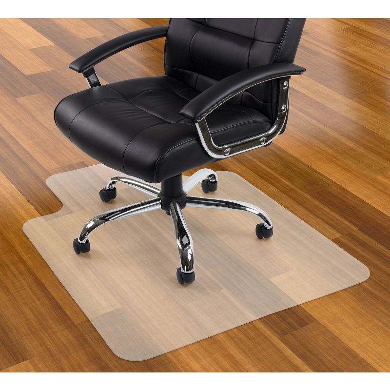 Mount-It! Clear Desk Chair Mat for Hardwood Floor, 3 of 8