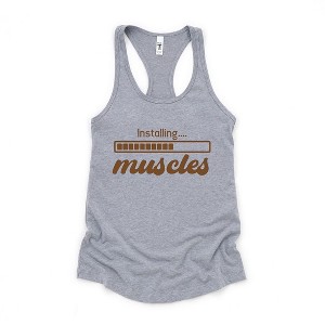 Simply Sage Market Women's Installing Muscles Racerback Tank - 1 of 4