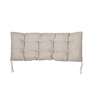 60" x 19" x 3" Sunbrella Canvas Tufted Outdoor Bench Cushion - Sorra Home - 1 of 3