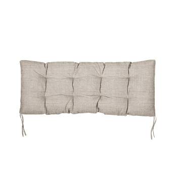 78X 16 NATURAL Color Tufted Bench Cushion, Seat Cushion, Cotton Canvas 