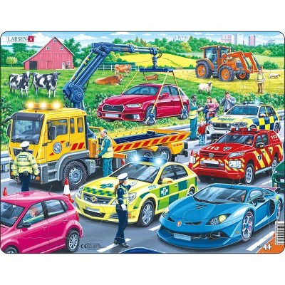 Larsen Rescue Vehicles 26 Piece Children's Jigsaw Puzzle
