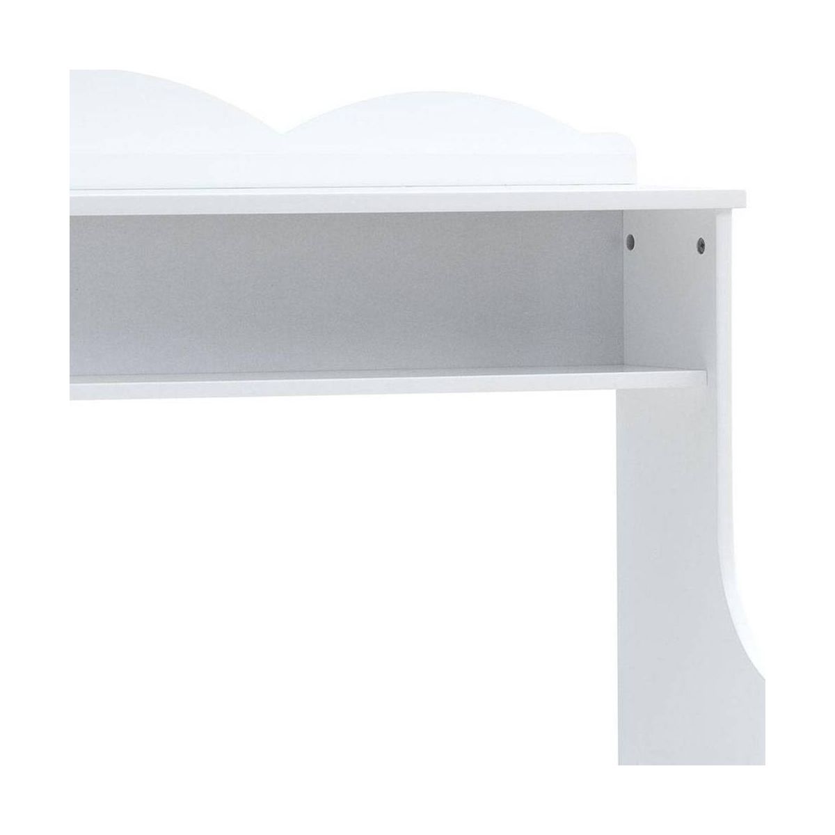 Meyer Hutch White - Acme Furniture: Office Hutch Tops with Fixed Shelf & Storage Drawer - thumbnail 3