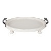Kate and Laurel Bruillet Tray, 15" Diameter, White - 2 of 4