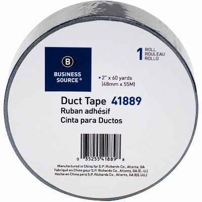 Business Source Duct Tape Roll 9mil 2"x60 yards Black 41889