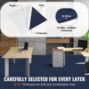 VEVOR Carpet Tiles Peel and Stick, 24” x 24” Squares Self Adhesive Carpet Floor Tile, Soft Padded Carpet Tiles, Easy Install (15Tiles, Dark Blue) - 4 of 4