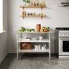 Flash Furniture Stainless Steel 18 Gauge Work Table with 2 Undershelves - NSF Certified - 2 of 4