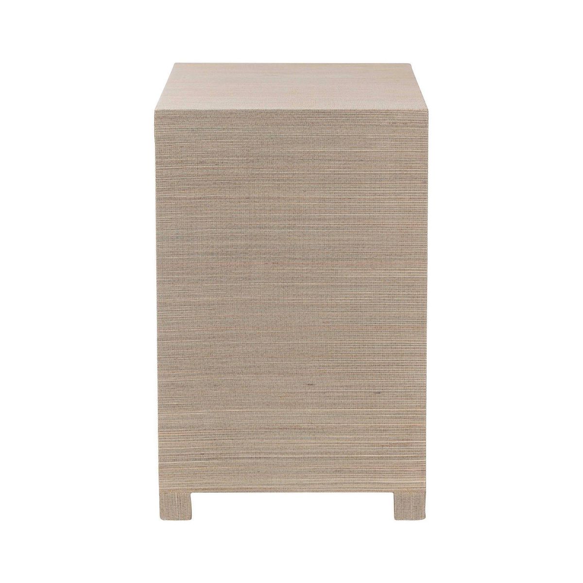 bali & pari Halen Natural Grasscloth Storage Cabinet Beige - thumbnail 4