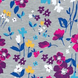 heather grey field floral