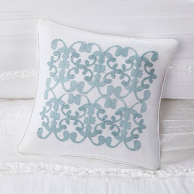 White Ruffled Microfiber King/Cal King 4-Piece Duvet Set