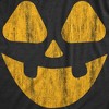 Womens Vintage Jack Pumpkin T Shirt Funny Halloween Jack O Lantern Retro Smile Tee For Ladies - Crazy Dog Women's T Shirt - 2 of 4