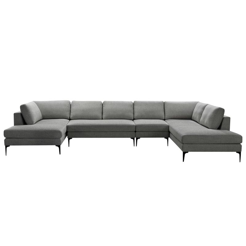 4pc Eva Fabric Double Chaise Sectional - Abbyson Living, 1 of 7