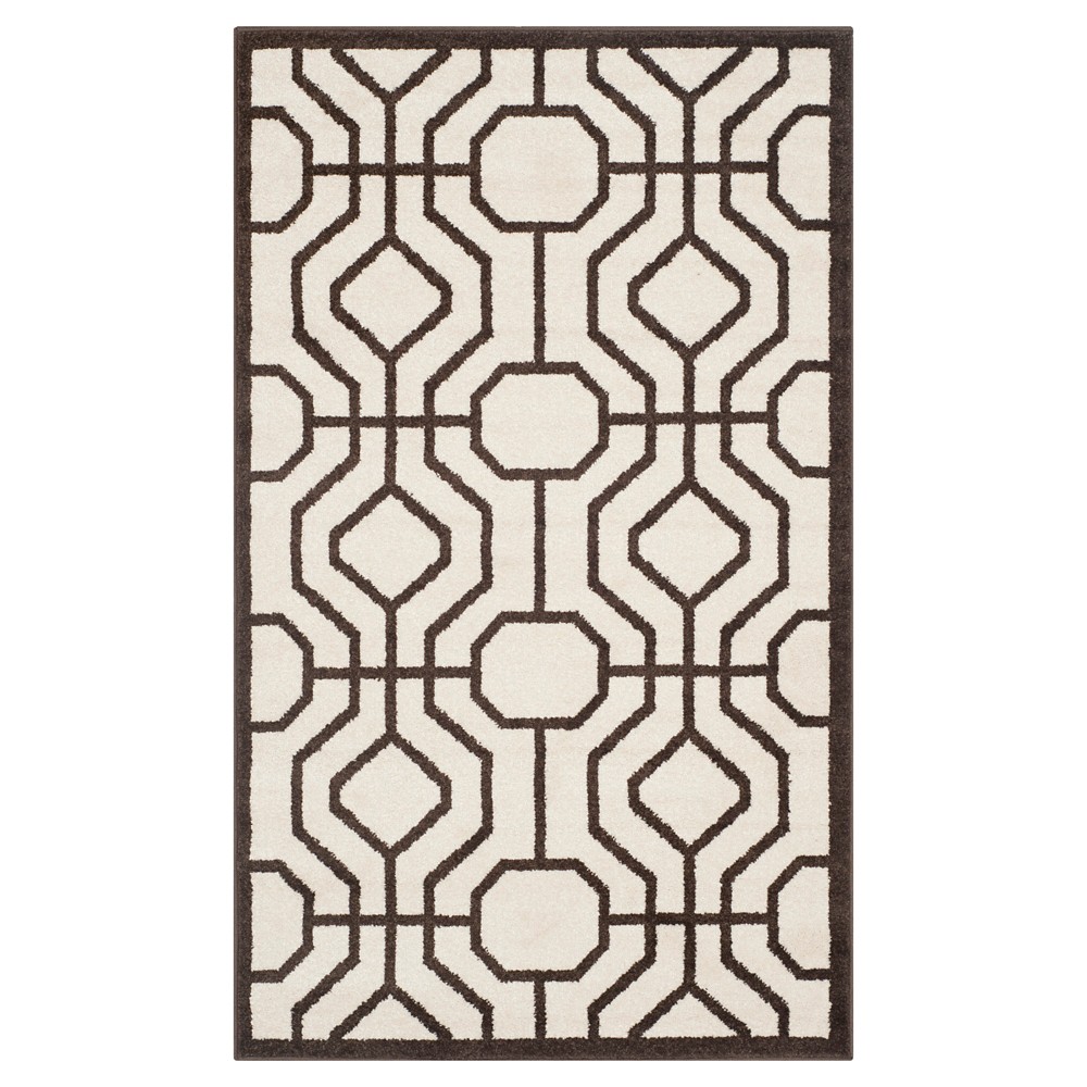 Vittoria 3'x5' Indoor/Outdoor Rug - Ivory/Brown - Safavieh