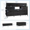 GustoWave Dresser for Bedroom with 14 Drawers, 55" W Dresser with Side Pocket, Fabric Dressers & Chests of Drawers with Shelves, Wood Top - 2 of 4
