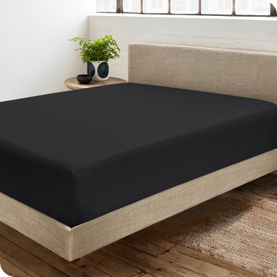 400 Thread Count Organic Cotton Sateen Fitted Sheet by Bare Home