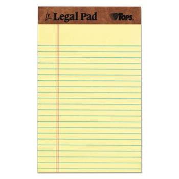 TOPS "The Legal Pad" Ruled Perforated Pads 5 x 8 Canary 50 Sheets Dozen 7501