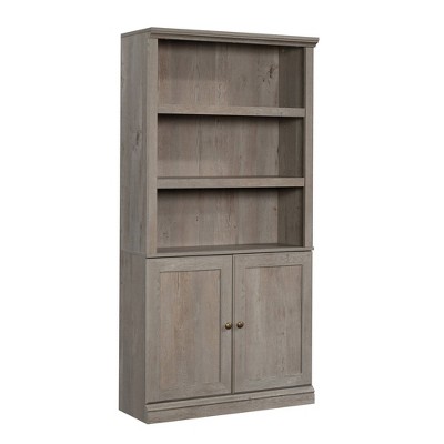 70" 5 Shelf Bookcase with Doors Mystic Brown - Sauder