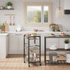 Whizmax Bar Cart for Home, Small Home Bar Serving Carts, Bar Cart with Wheels, 3 Tier Rolling Utility Storage Carts for Kitchen Dining Living Room - 2 of 4