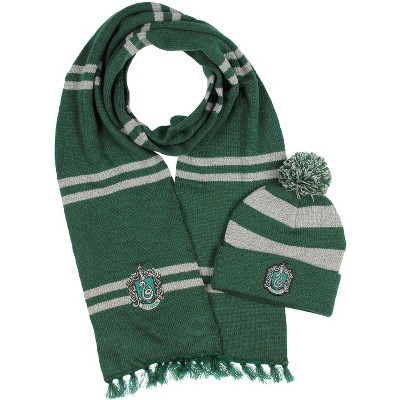 Harry Potter Scarf And Beanie Set - Gryffindor, Slytherin, Ravenclaw, Hufflpuff Houses Avalible
