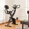 NAYSAYE Exercise Trainer Folding Recumbent Upright Bike with Arm Resistance Bands for Full Body Workout, Black, 41.30"*18.90"*46.50" - 4 of 4