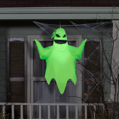 Green Inflatable Hanging Oogie Boogie Halloween Decor, 4 ft