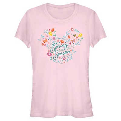 Happy Mickey Mouse Silhouette Print Women T-shirts Disney World