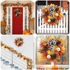 WhizMax 20" Fall Wreath, Autumn Wreath for Front Door with Pumpinks Pinecones Maple Leaves, Fall Door Wreath for Thanksgiving Harvest Home - image 4 of 4