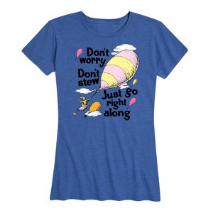 Women's - Dr. Seuss - Don't Worry Go Along Short Sleeve Graphic T-Shirt - 1 of 4
