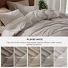100 Washed Cotton Duvet Cover, Oversized King, Minimalist, Breathable, GentleSoft - 3 of 4