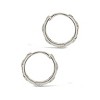 SHINE by Sterling Forever Bridget Quilted Micro Hoop Earrings - 3 of 4