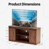 JIONJOY TV Stand for 65" TV - Modern Entertainment Center with Sliding Barn Doors, Storage Cabinets & Open Shelves, Living Room Console Table - 3 of 4
