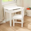 Melissa & Doug Wooden Child's Lift-Top Desk and Chair - White - image 4 of 4