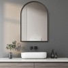 24" X 36" Recessed Bathroom Medicine Cabinets With Mirror,Arched Medicine Cabinet-Cuddlewood - 2 of 4