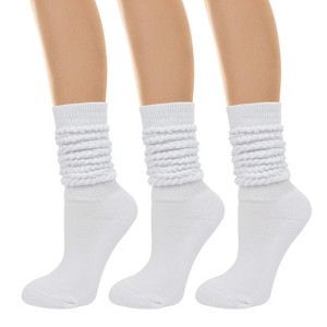 Wrapables Knee High Slouchy Scrunch Socks for Women (Set of 3) - 1 of 4