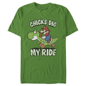 Men's Nintendo Mario Chicks Dig Ride T-Shirt - 1 of 4