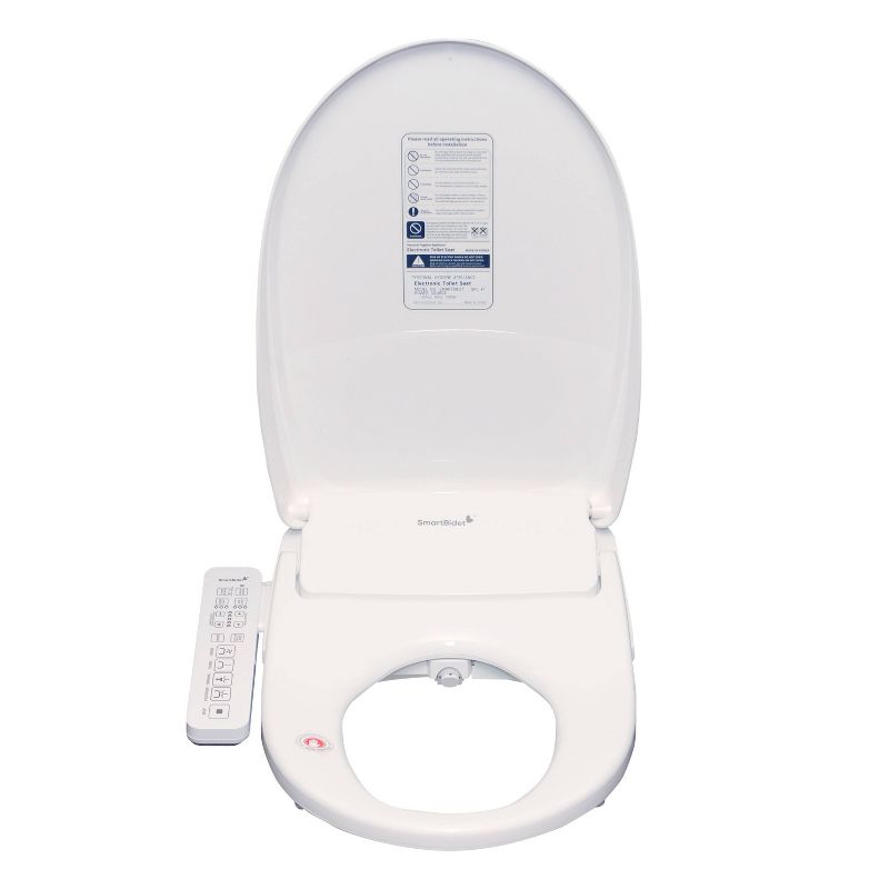 SB-2600 Electric Bidet Toilet Seat with Unlimited Heated Water and Touch Control Panel for Elongated Toilets White - SmartBidet, 5 of 13
