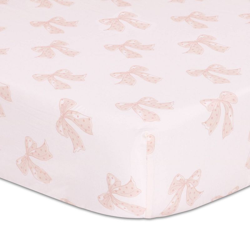 The Peanutshell Elegant Grace Baby Crib Bedding Set - Pink/Gold - 4pc, 4 of 6